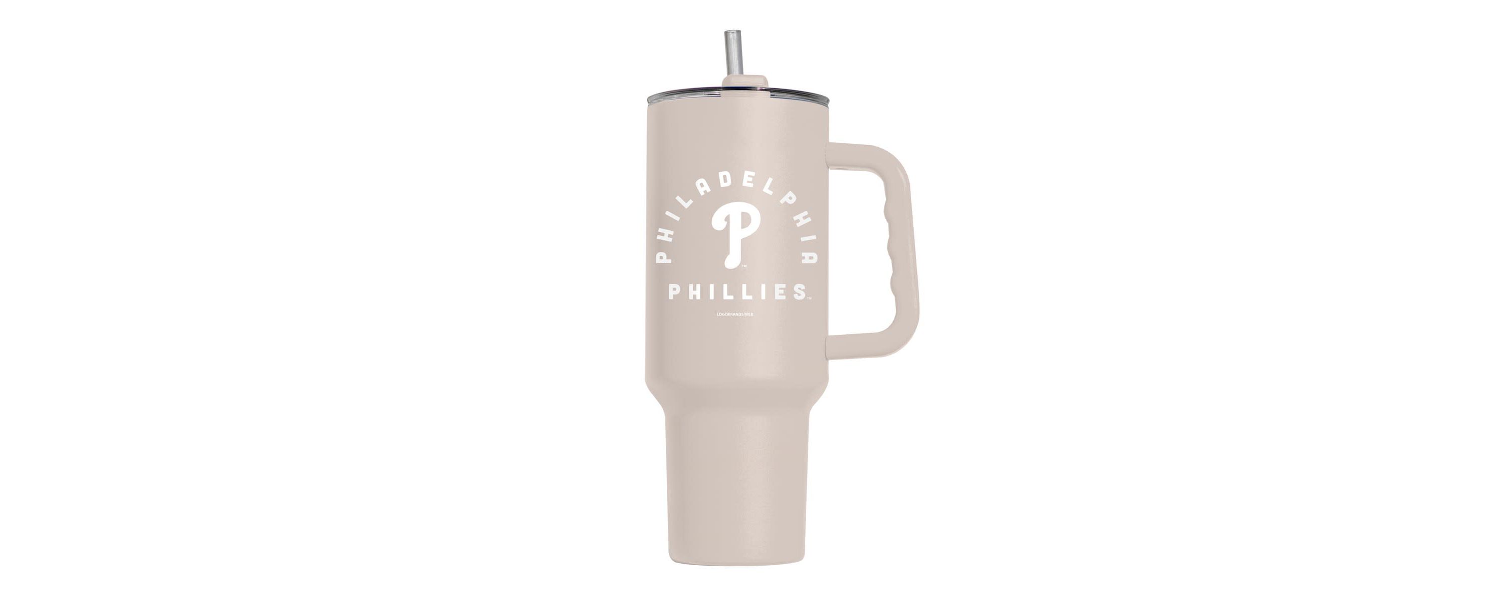 MLB Philadelphia Phillies 40oz. Sand Soft Touch Tumbler