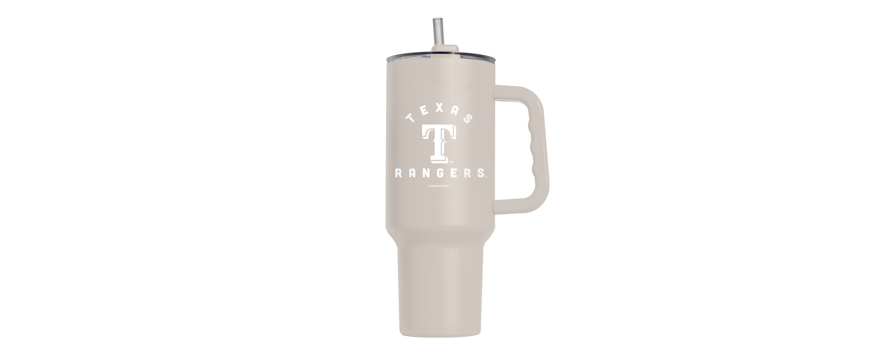 MLB Texas Rangers 40oz. Sand Soft Touch Tumbler