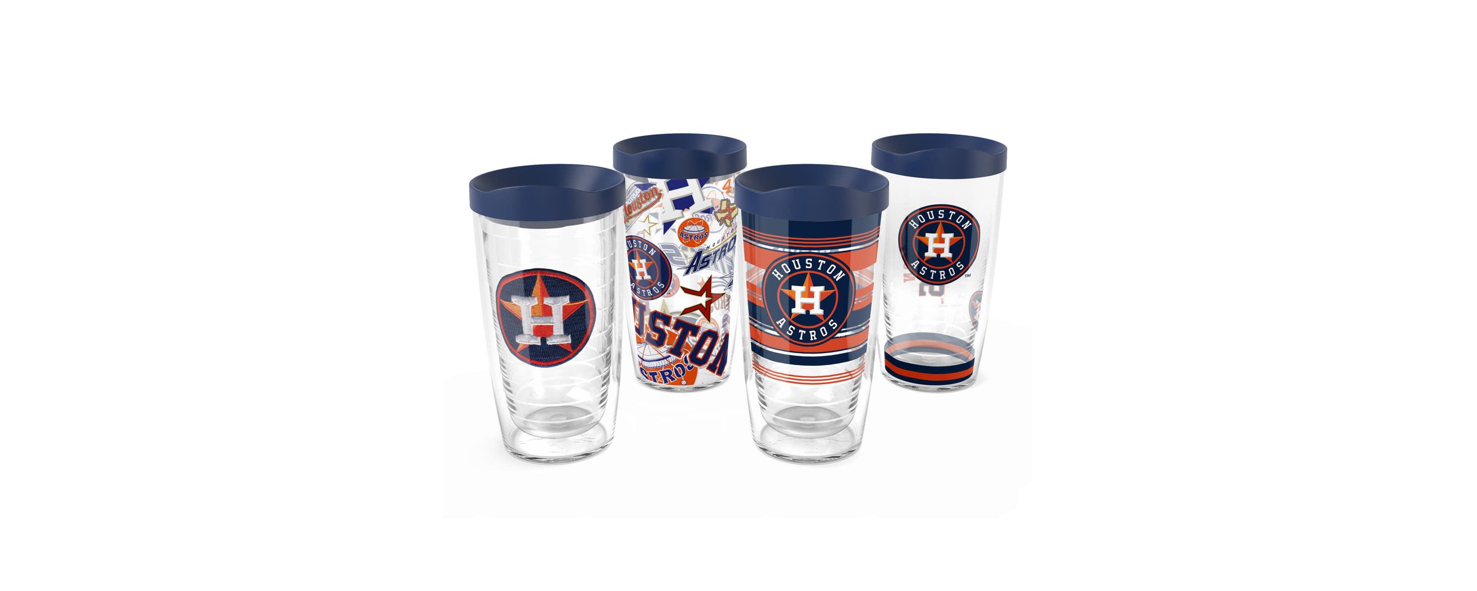 MLB Houston Astros Four-Pack 16oz. Classic Tumbler Set
