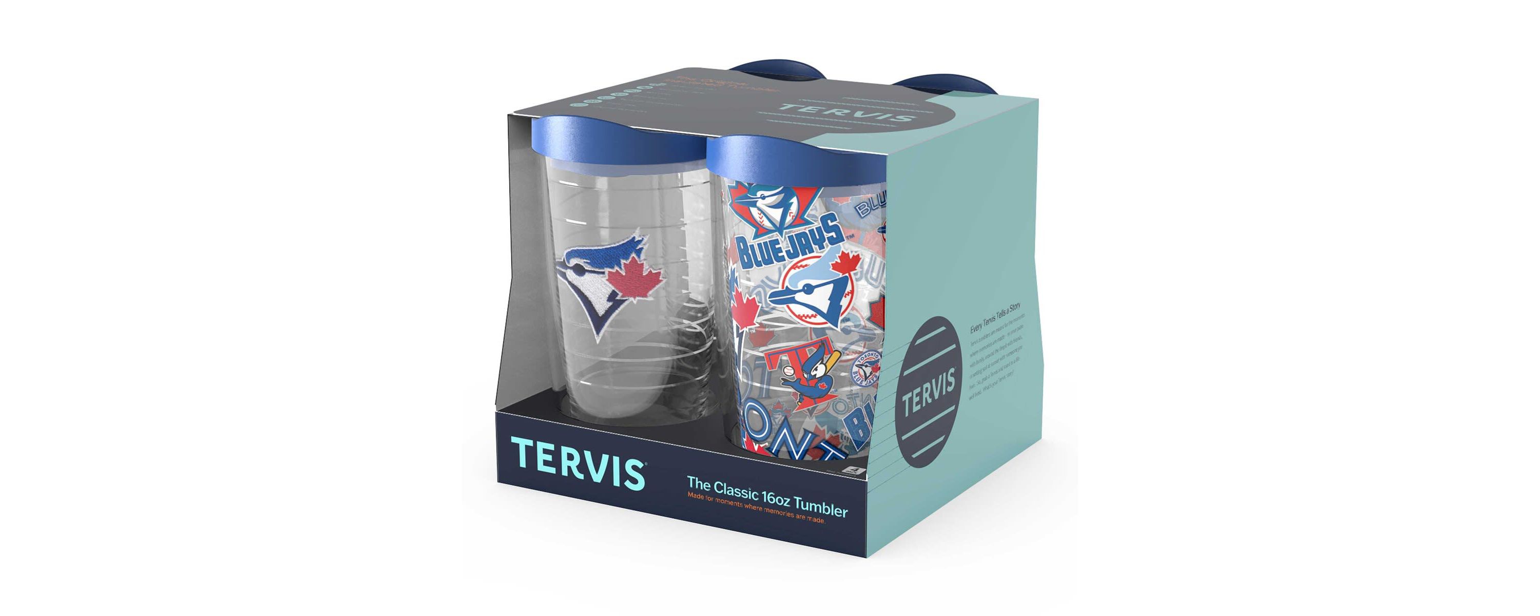 Toronto Blue Jays MLB Toronto Jays Four-Pack 16oz. Classic Tumbler Set
