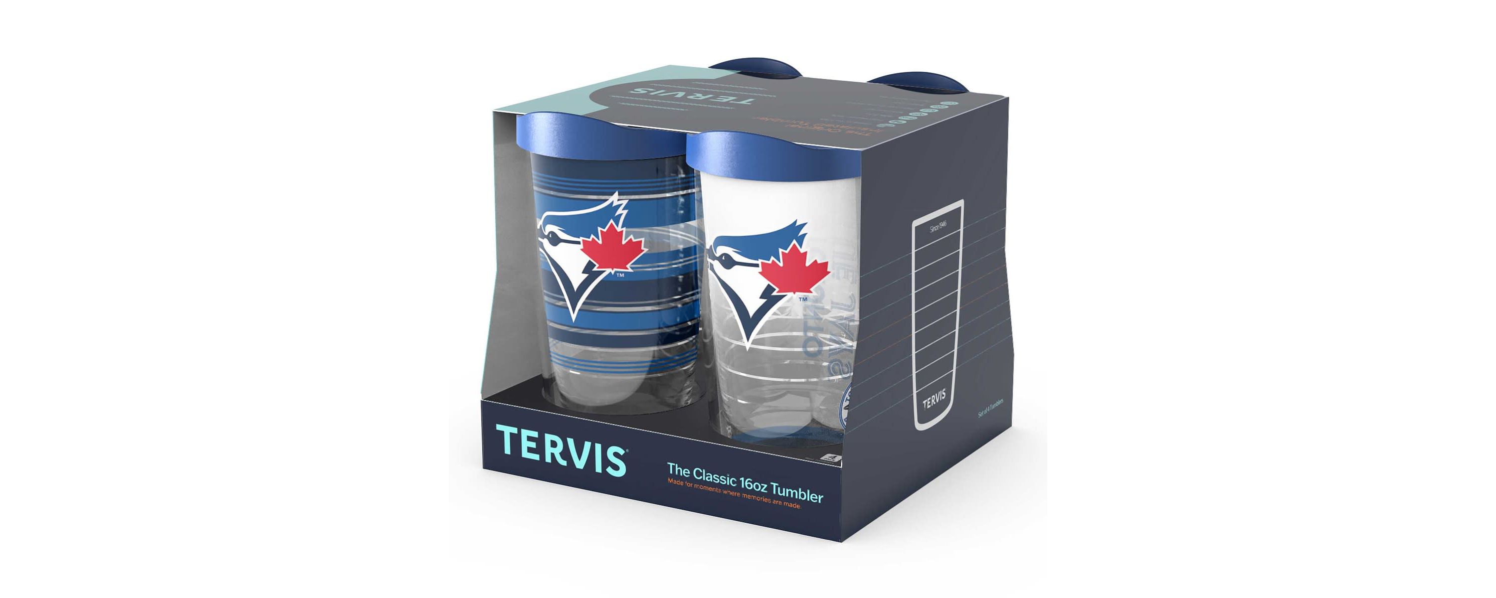 Toronto Blue Jays MLB Toronto Jays Four-Pack 16oz. Classic Tumbler Set