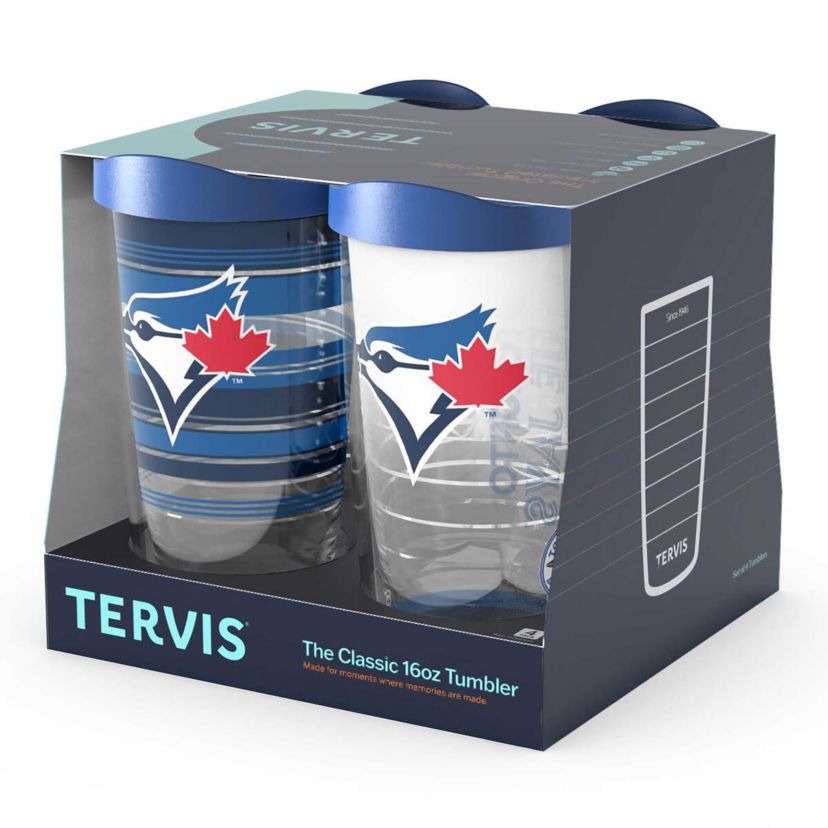Toronto Blue Jays MLB Toronto Jays Four-Pack 16oz. Classic Tumbler Set