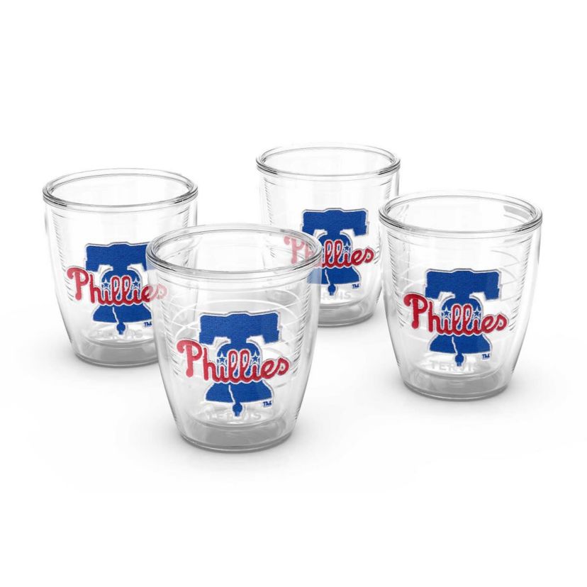 MLB Philadelphia Phillies Four-Pack 12oz. Emblem Tumbler Set