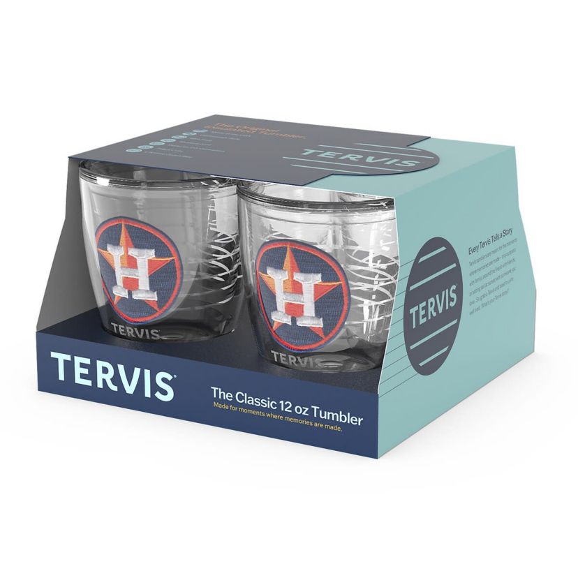 MLB Houston Astros Four-Pack 12oz. Emblem Tumbler Set