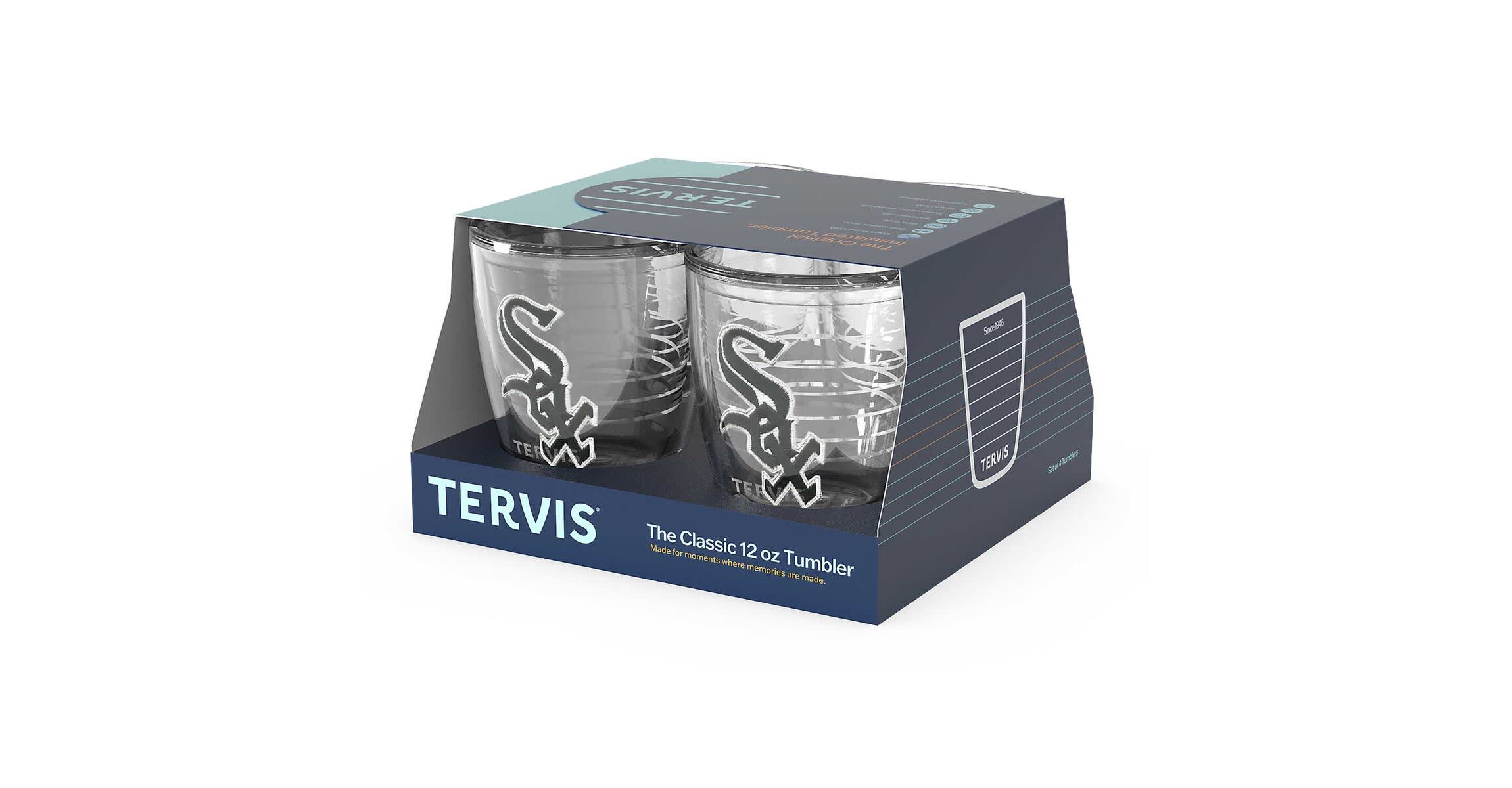 Chicago White Sox MLB Chicago Sox Four-Pack 12oz. Emblem Tumbler Set