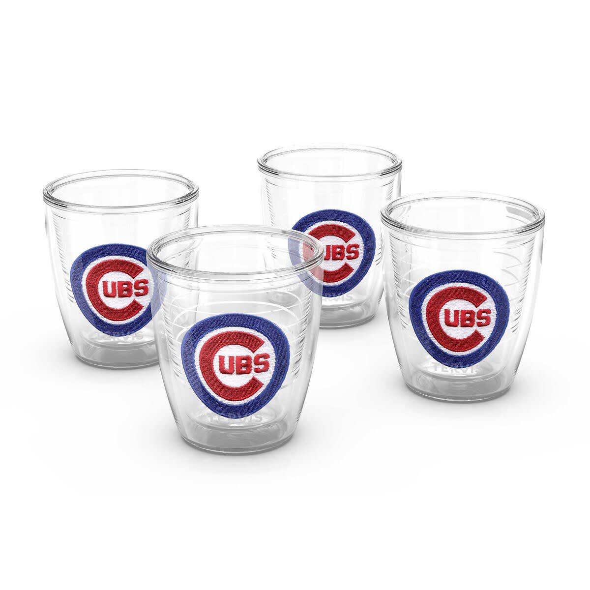 MLB Chicago Cubs Four-Pack 12oz. Emblem Tumbler Set