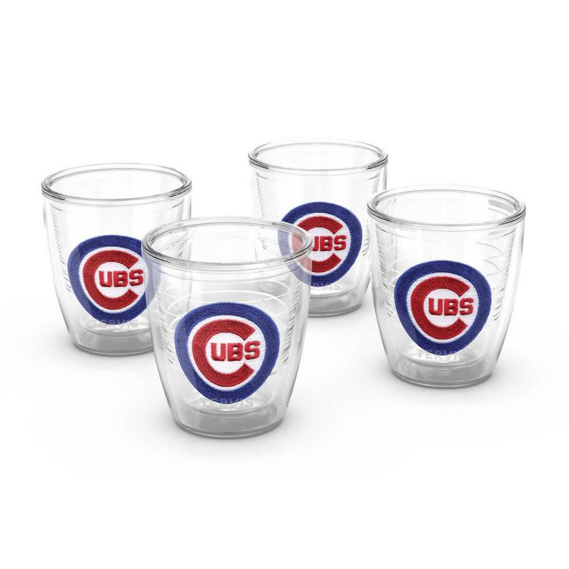 MLB Chicago Cubs Four-Pack 12oz. Emblem Tumbler Set