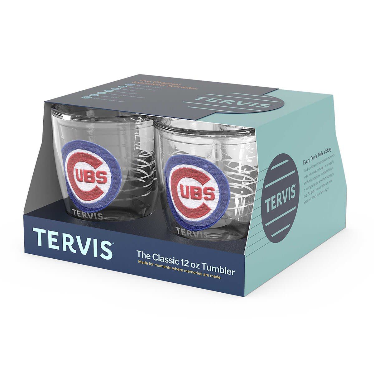 MLB Chicago Cubs Four-Pack 12oz. Emblem Tumbler Set