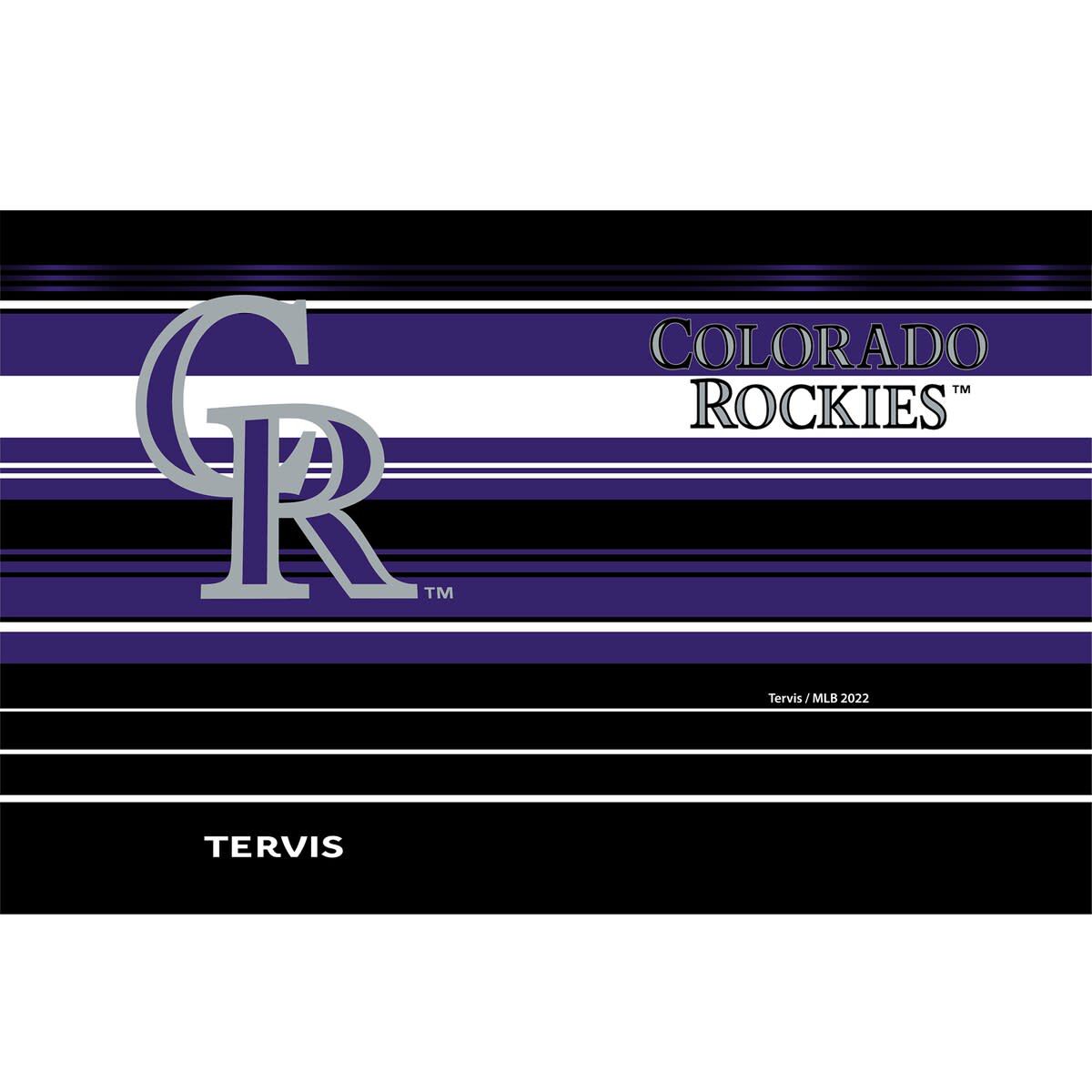 MLB Colorado Rockies 30oz. Hype Stripes Tumbler