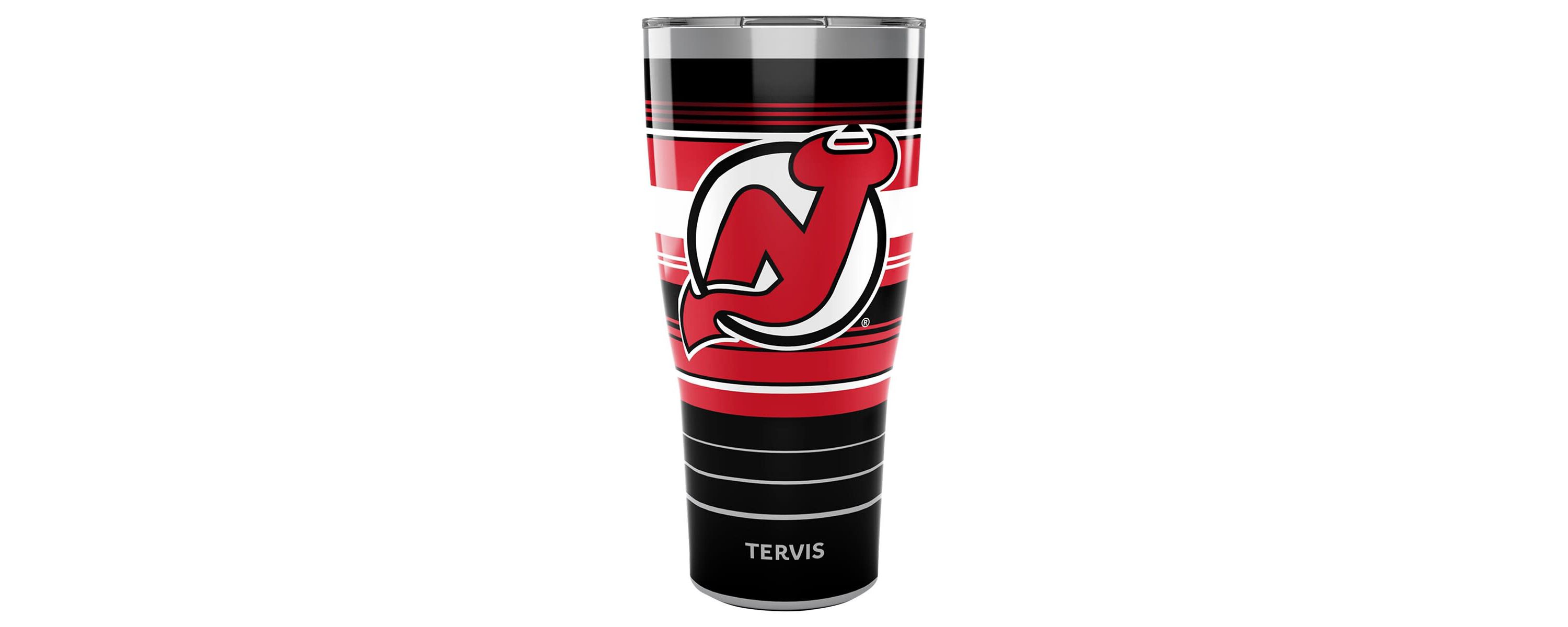 NHL New Jersey Devils 30oz. Hype Stripes Stainless Tumbler
