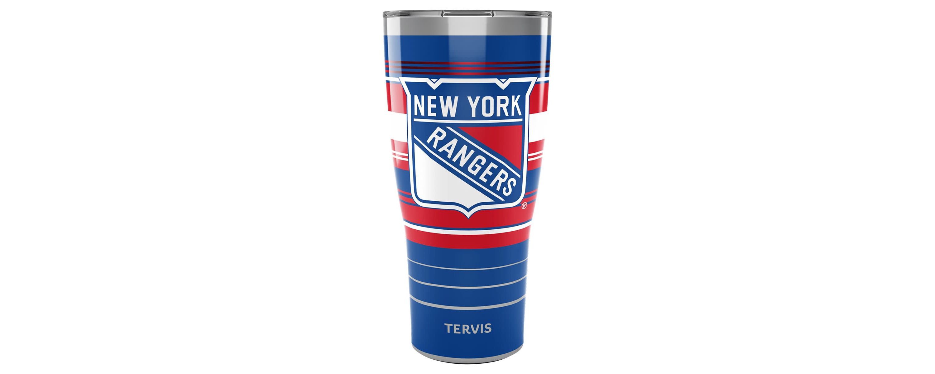 NHL New York Rangers 30oz. Hype Stripes Stainless Tumbler