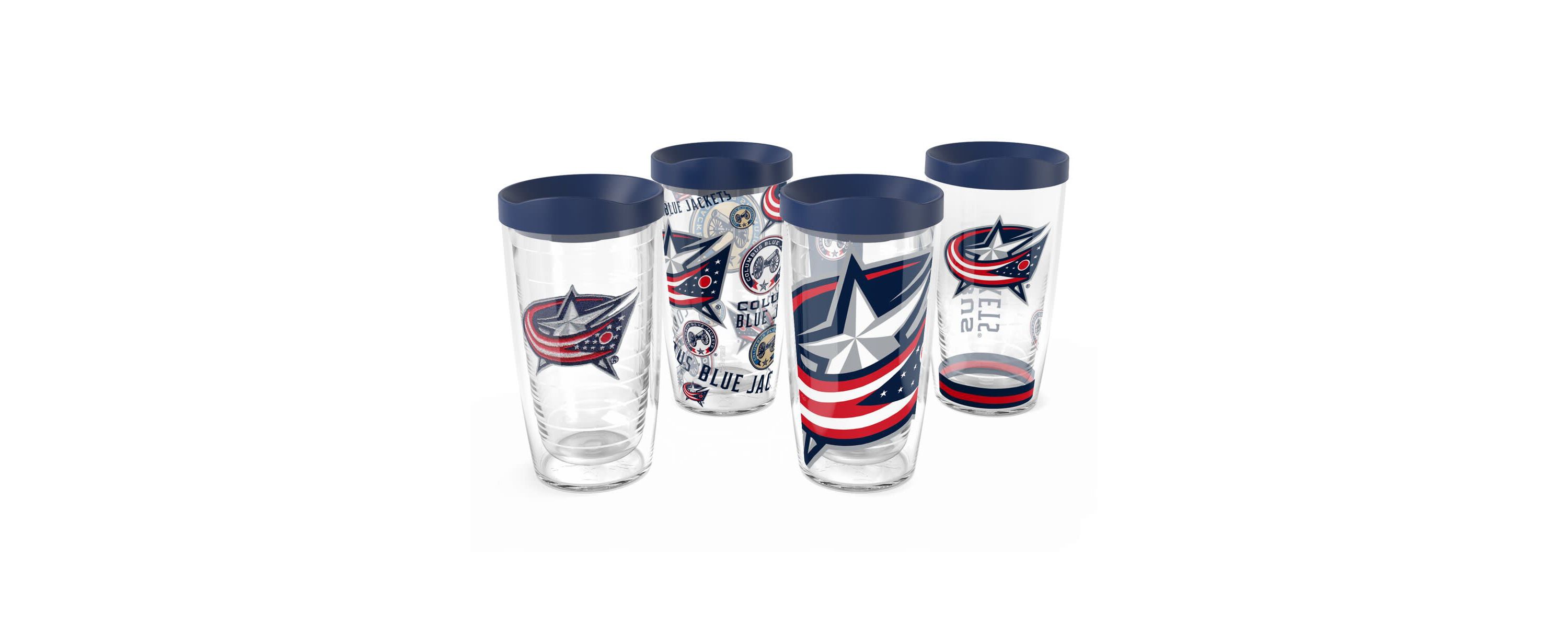 NHL Columbus Jackets Four-Pack 16oz. Classic Tumbler Set