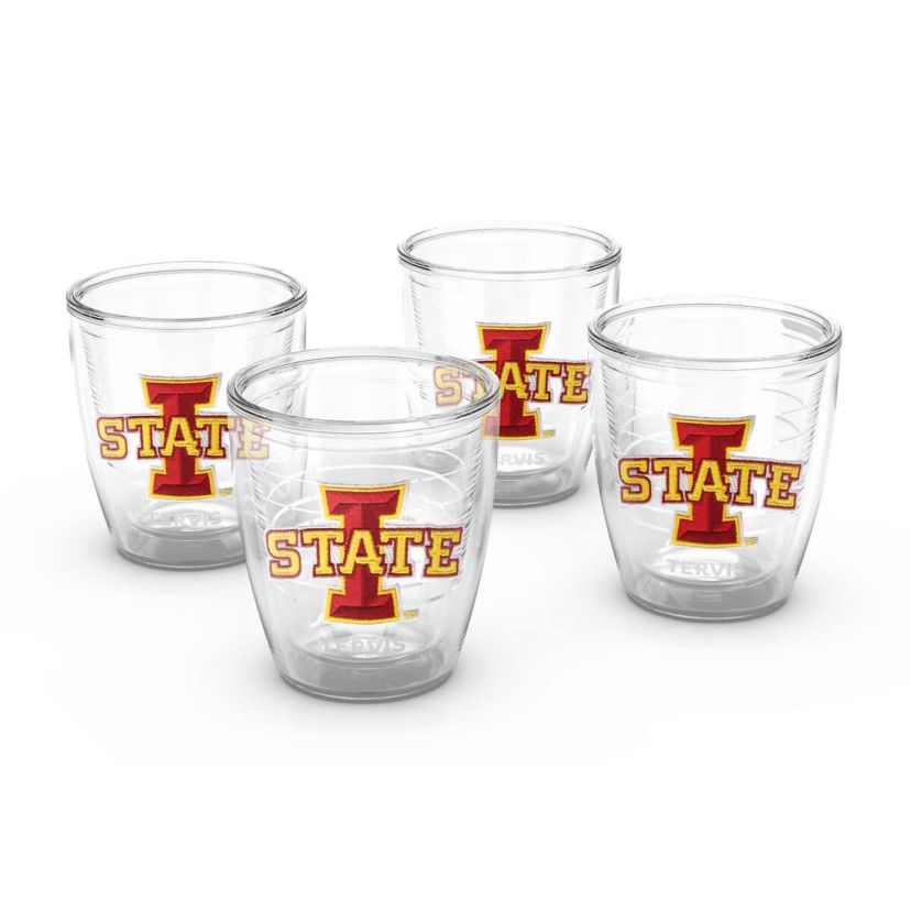 NCAA Iowa State Cyclones 4-Pack 12oz. Emblem Tumbler Set