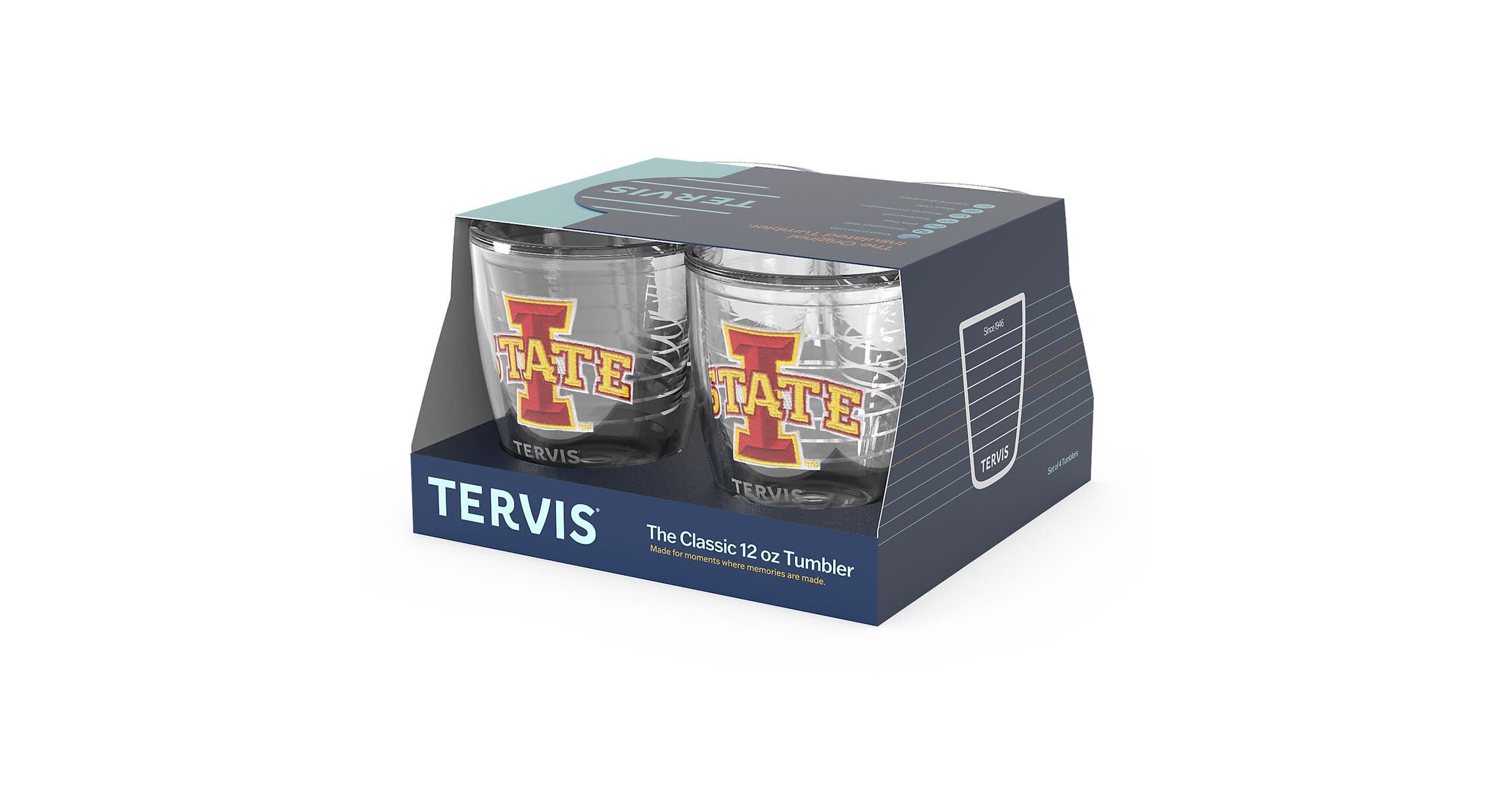 NCAA Iowa State Cyclones 4-Pack 12oz. Emblem Tumbler Set