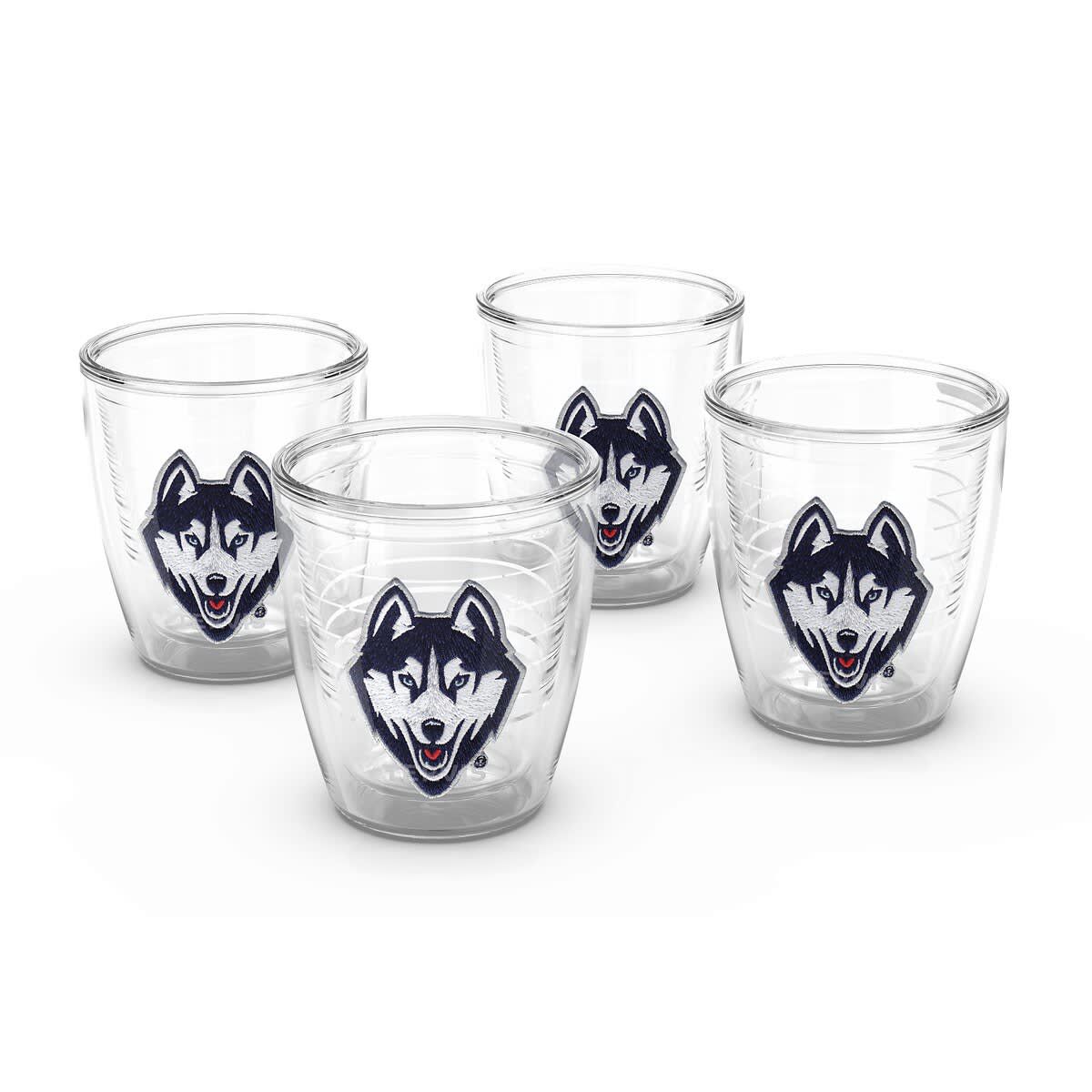 Connecticut Huskies NCAA UConn Huskies 4-Pack 12oz. Emblem Tumbler Set