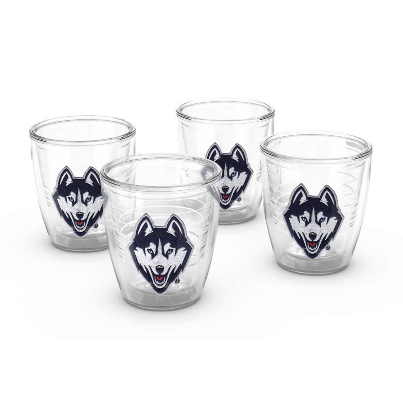 Connecticut Huskies NCAA UConn Huskies 4-Pack 12oz. Emblem Tumbler Set