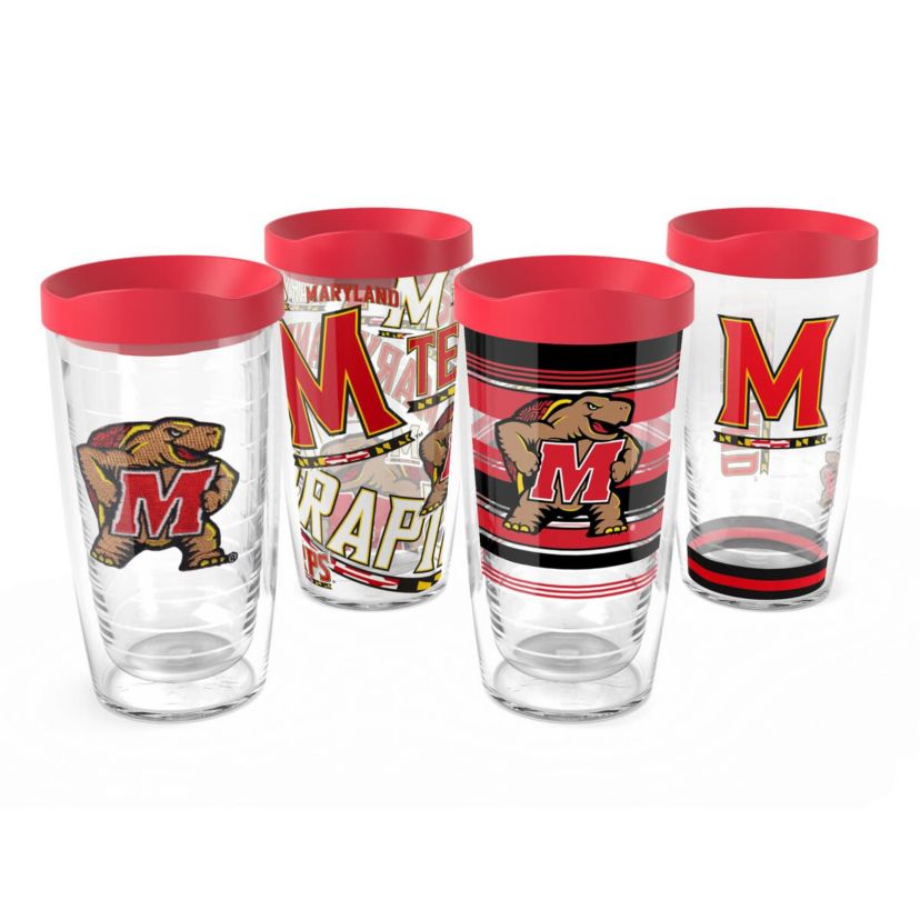 NCAA Maryland Terrapins Four-Pack 16oz. Classic Tumbler Set