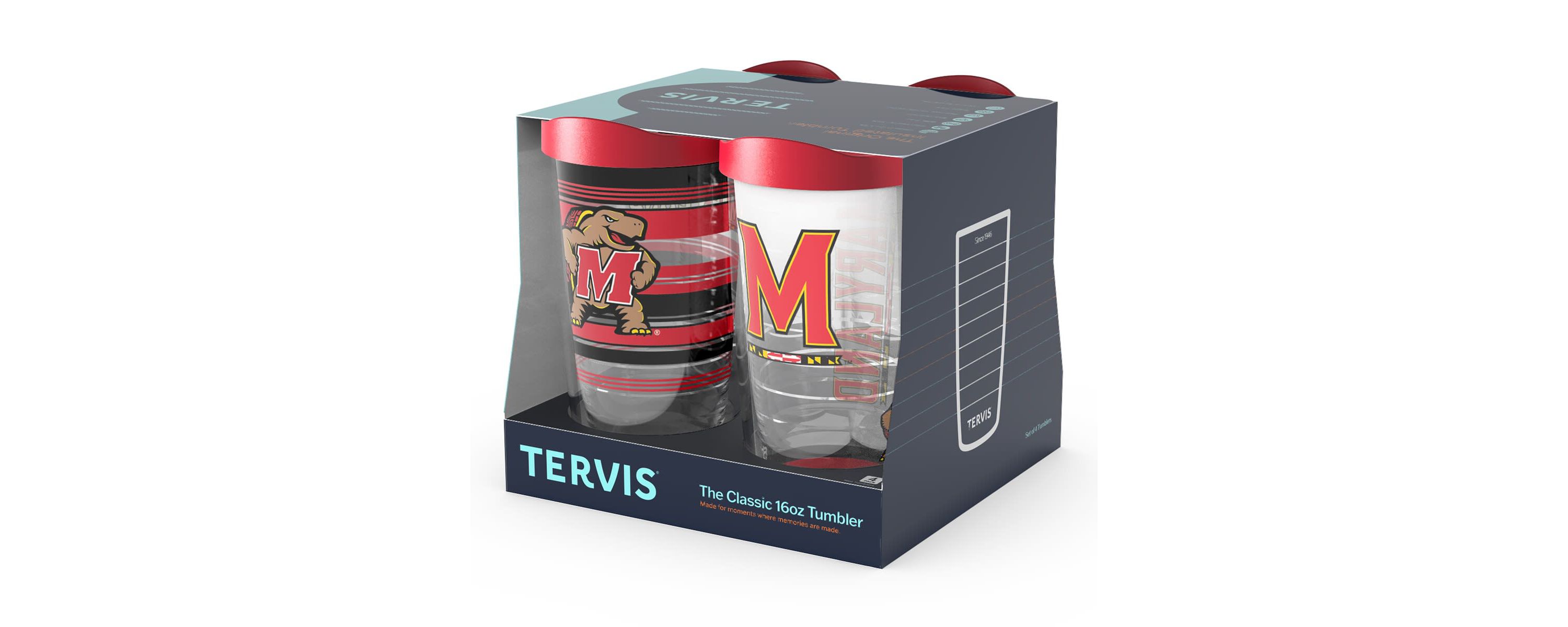 NCAA Maryland Terrapins Four-Pack 16oz. Classic Tumbler Set