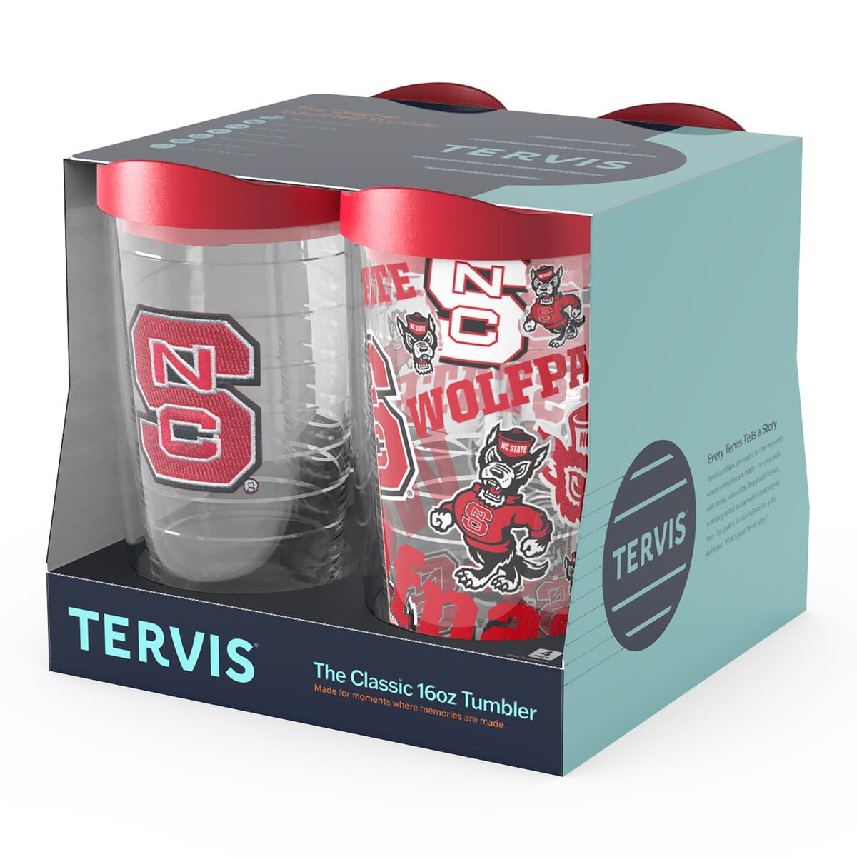 NCAA NC State Wolfpack Four-Pack 16oz. Classic Tumbler Set
