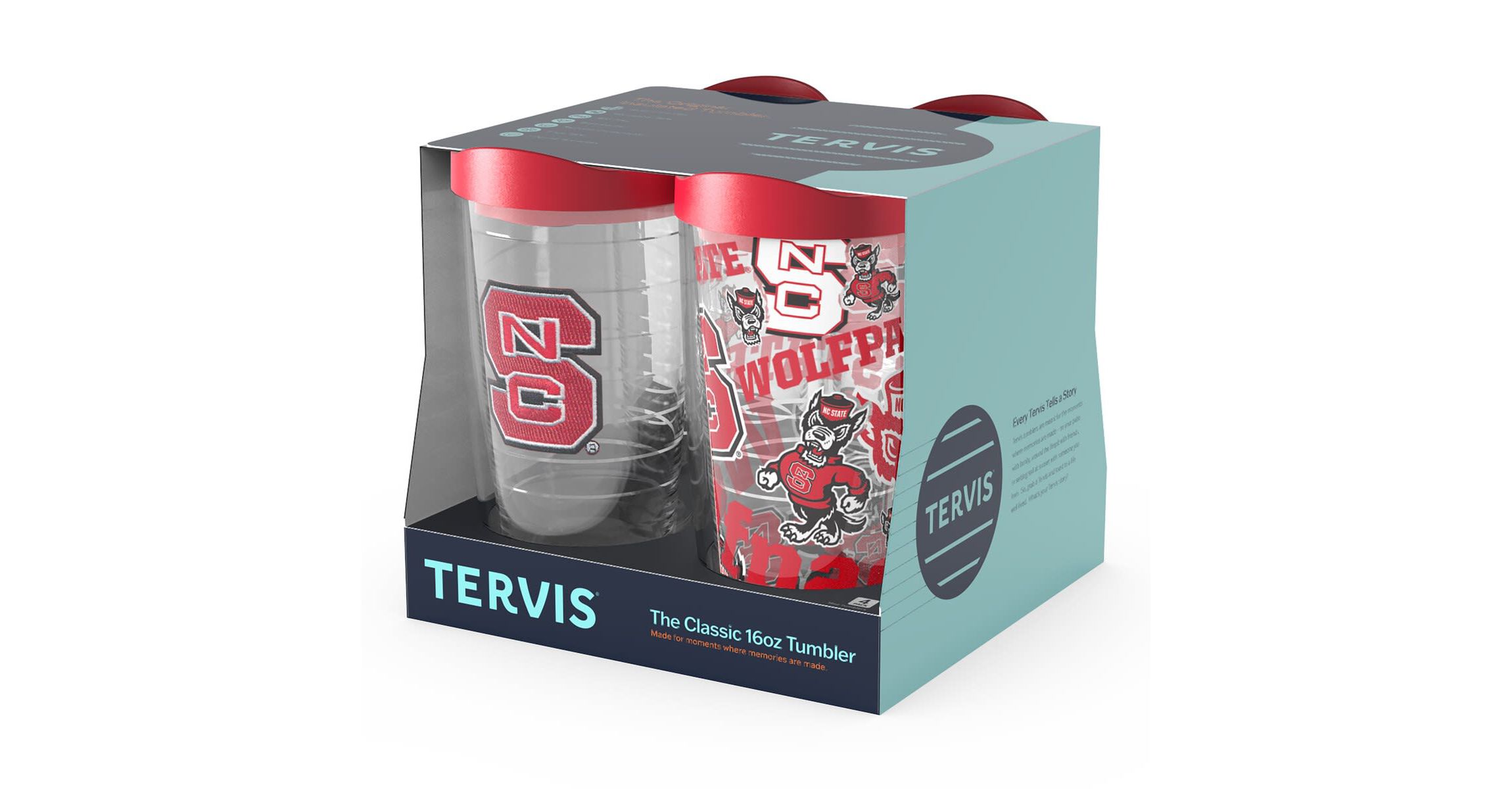 NCAA NC State Wolfpack Four-Pack 16oz. Classic Tumbler Set