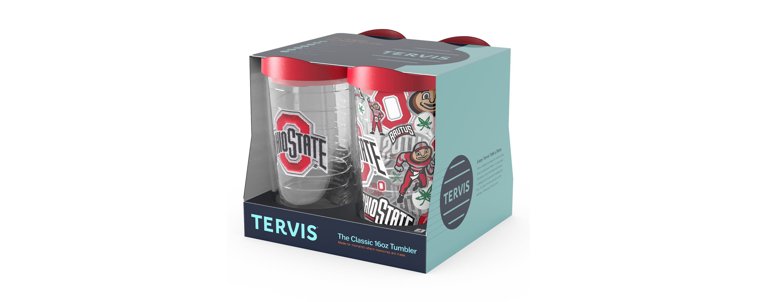 NCAA Ohio State Buckeyes Four-Pack 16oz. Classic Tumbler Set