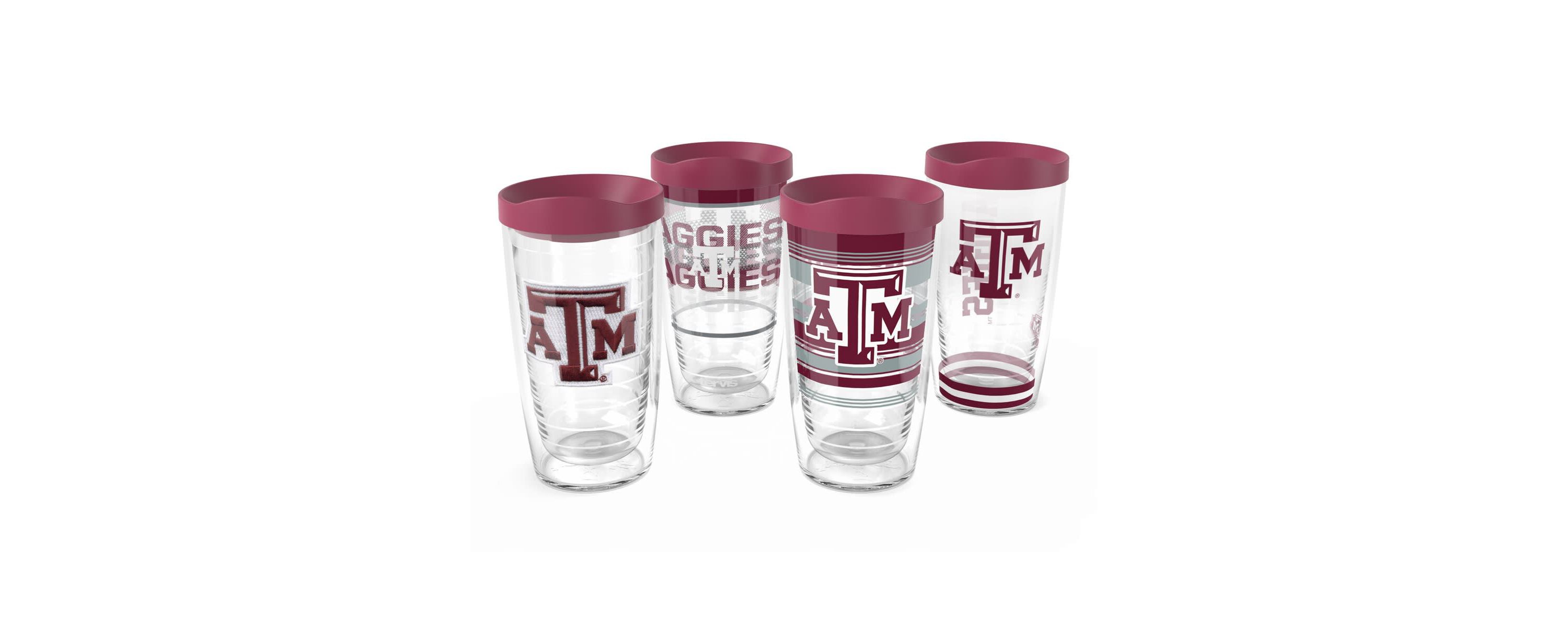 NCAA Texas A&M Aggies Four-Pack 16oz. Classic Tumbler Set
