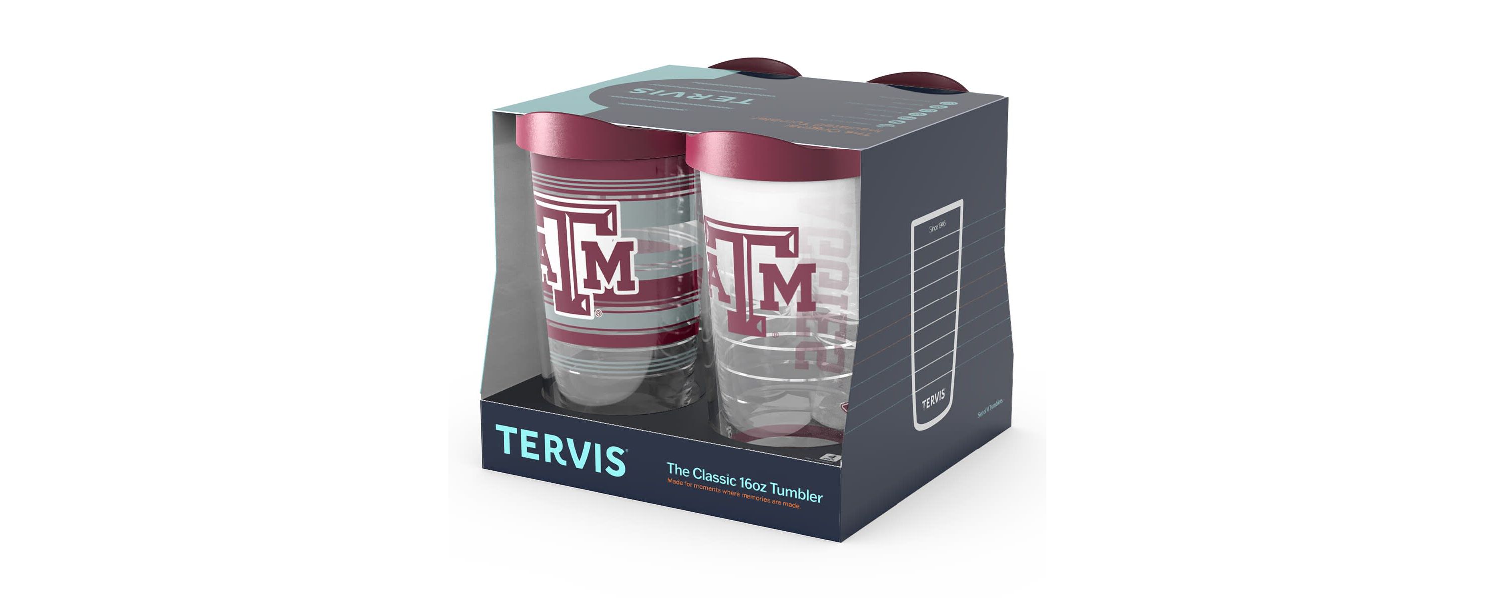 NCAA Texas A&M Aggies Four-Pack 16oz. Classic Tumbler Set