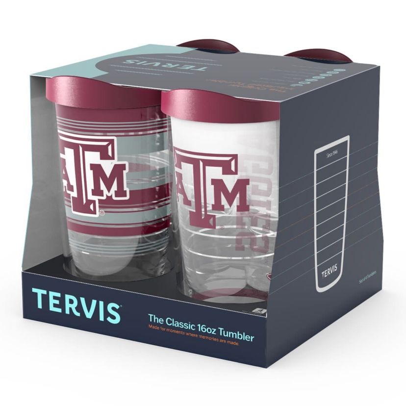 NCAA Texas A&M Aggies Four-Pack 16oz. Classic Tumbler Set