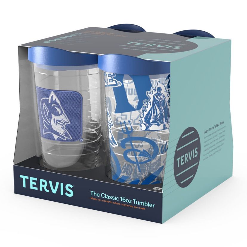 Duke Blue Devils NCAA Duke Devils Four-Pack 16oz. Classic Tumbler Set