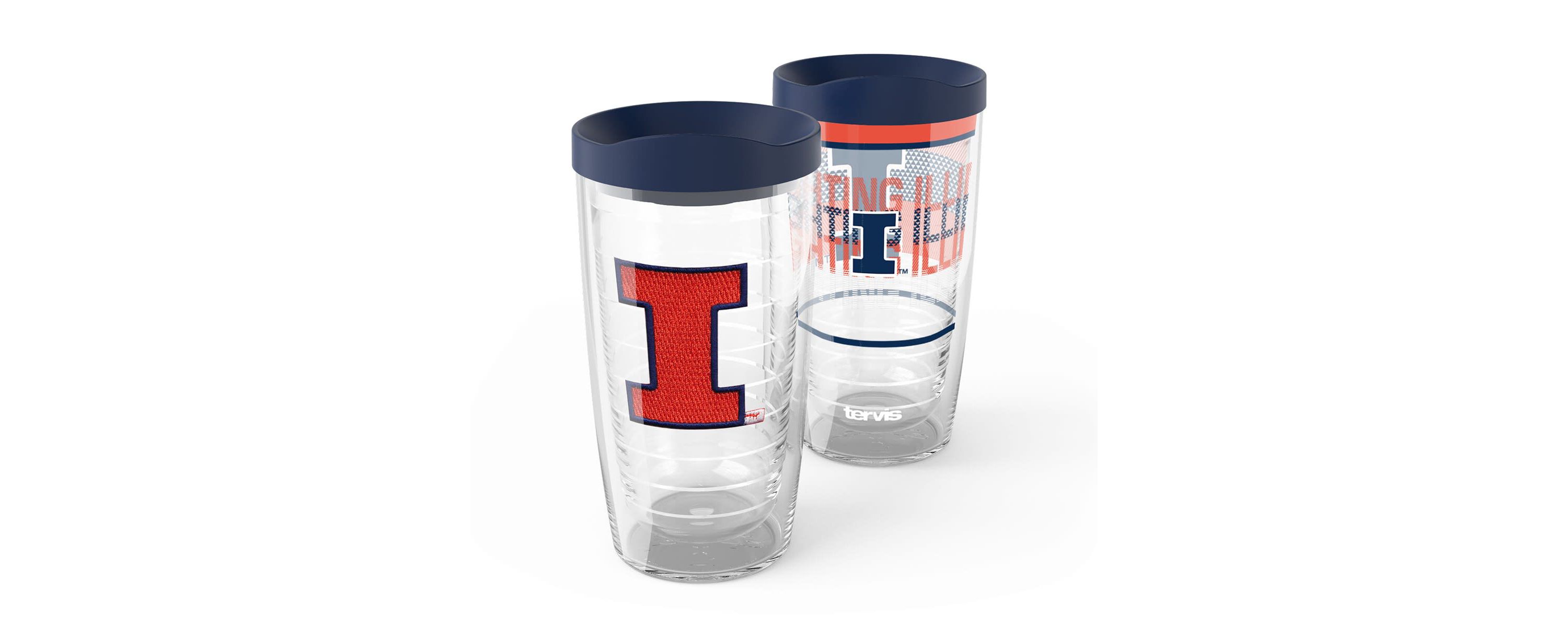 NCAA Illinois Fighting Illini 2-Pack 16oz. Competitor & Emblem Tumbler Set