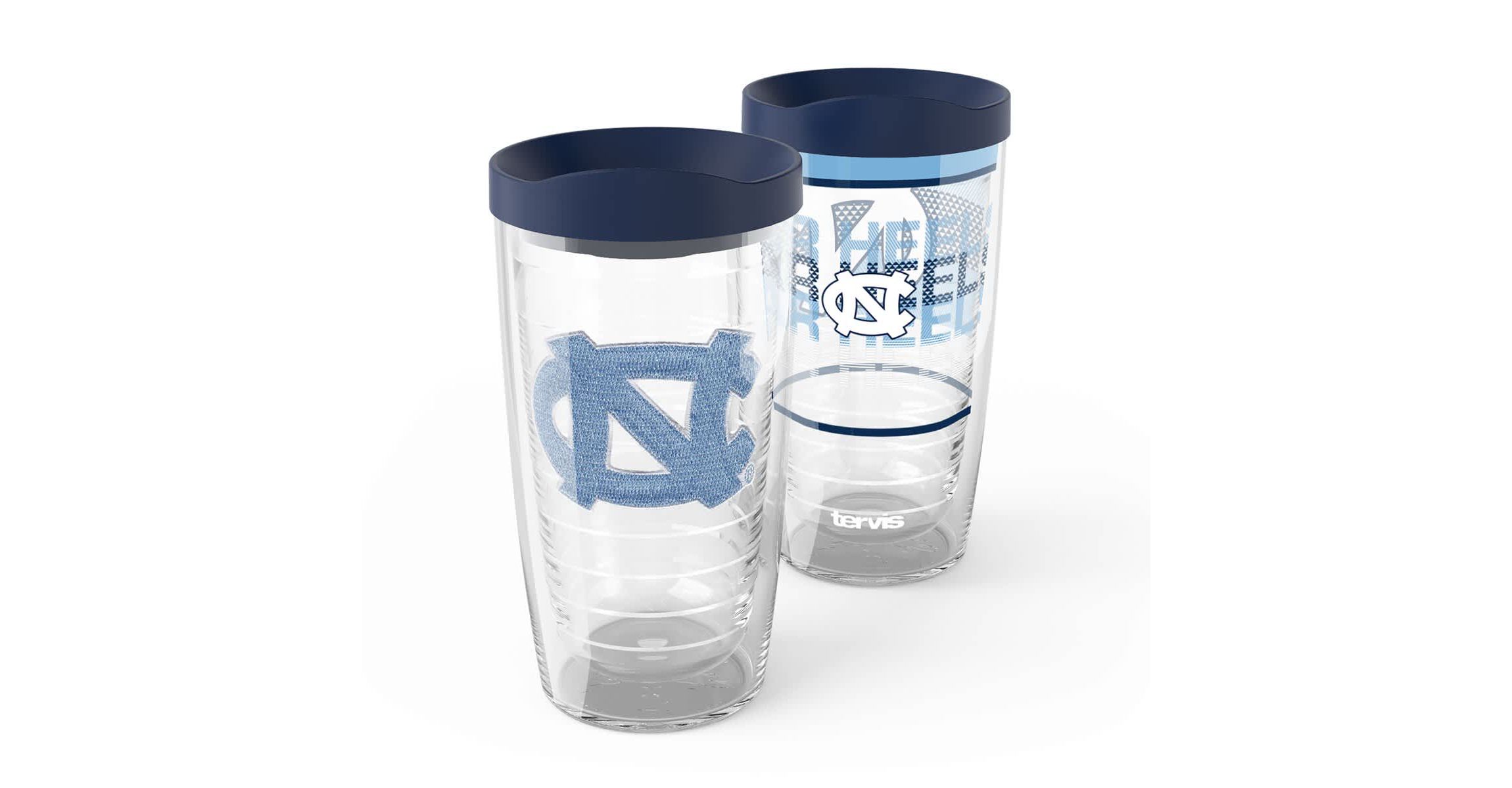 NCAA North Carolina Tar Heels 2-Pack 16oz. Competitor & Emblem Tumbler Set