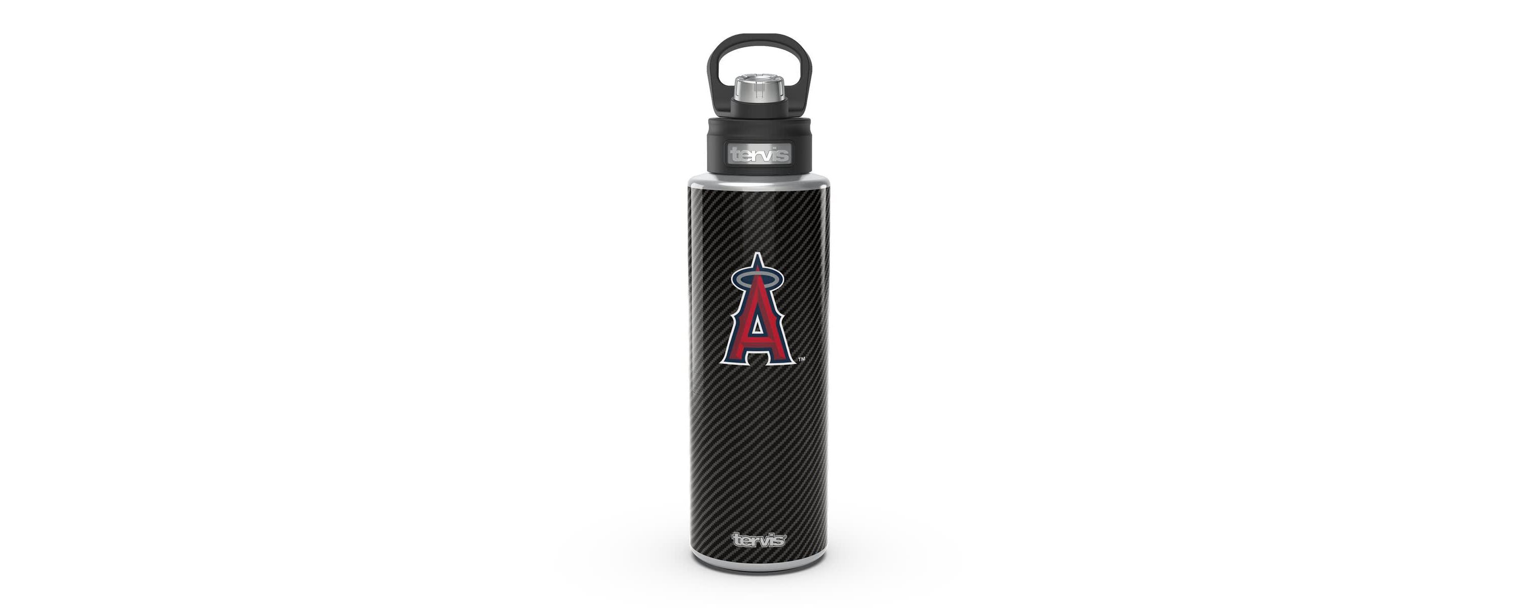MLB Los Angeles Angels 40oz. Carbon Fiber Wide Mouth Water Bottle