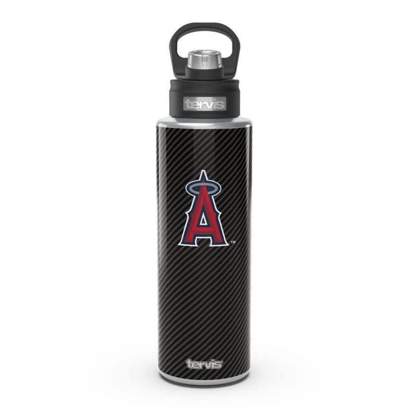 MLB Los Angeles Angels 40oz. Carbon Fiber Wide Mouth Water Bottle