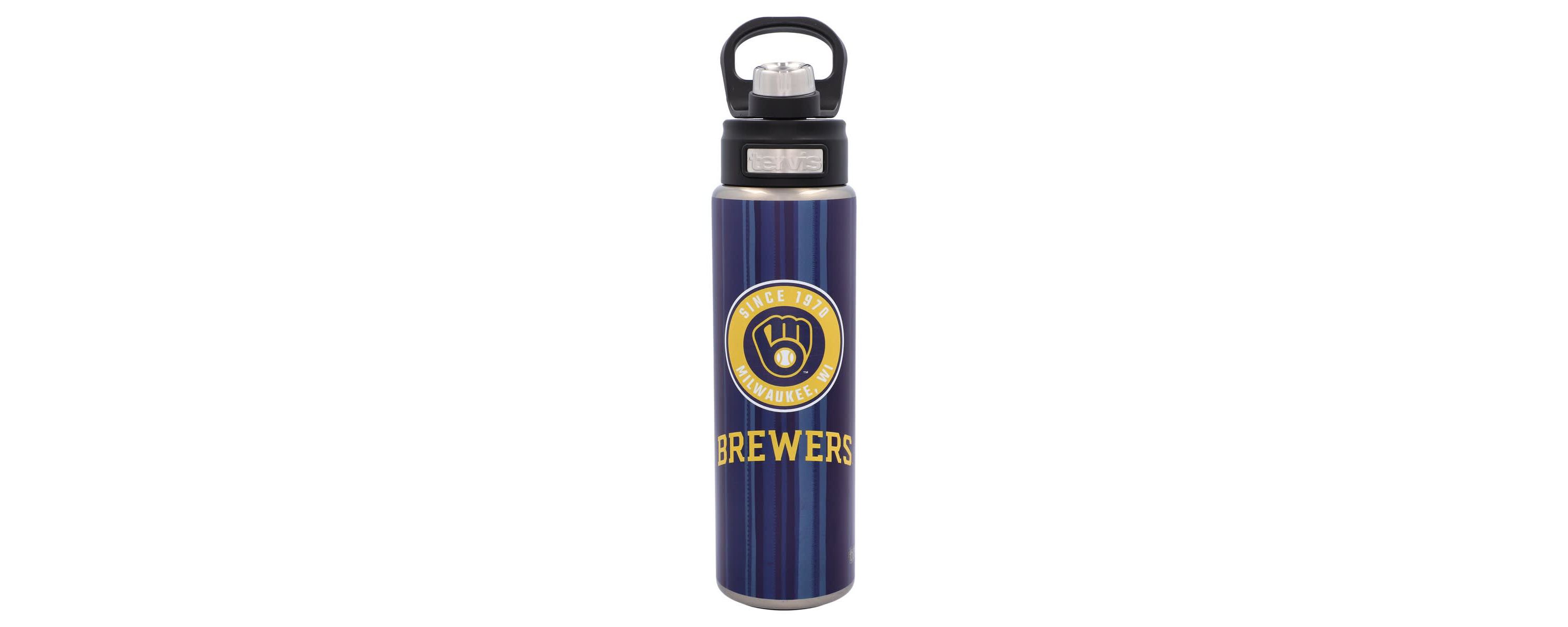 MLB Milwaukee Brewers 24oz. All In Wide Mouth Water Bottle