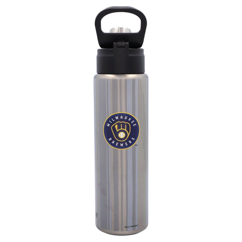 MLB Milwaukee Brewers 24oz. All In Wide Mouth Water Bottle