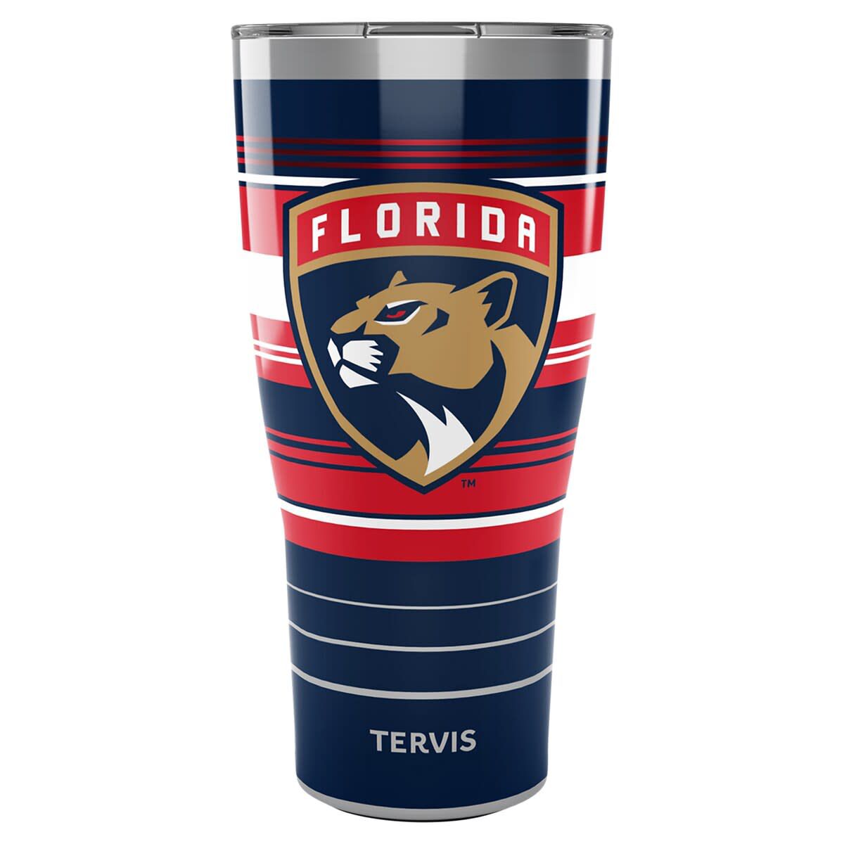 NHL Florida Panthers 30oz. Hype Stripes Stainless Tumbler
