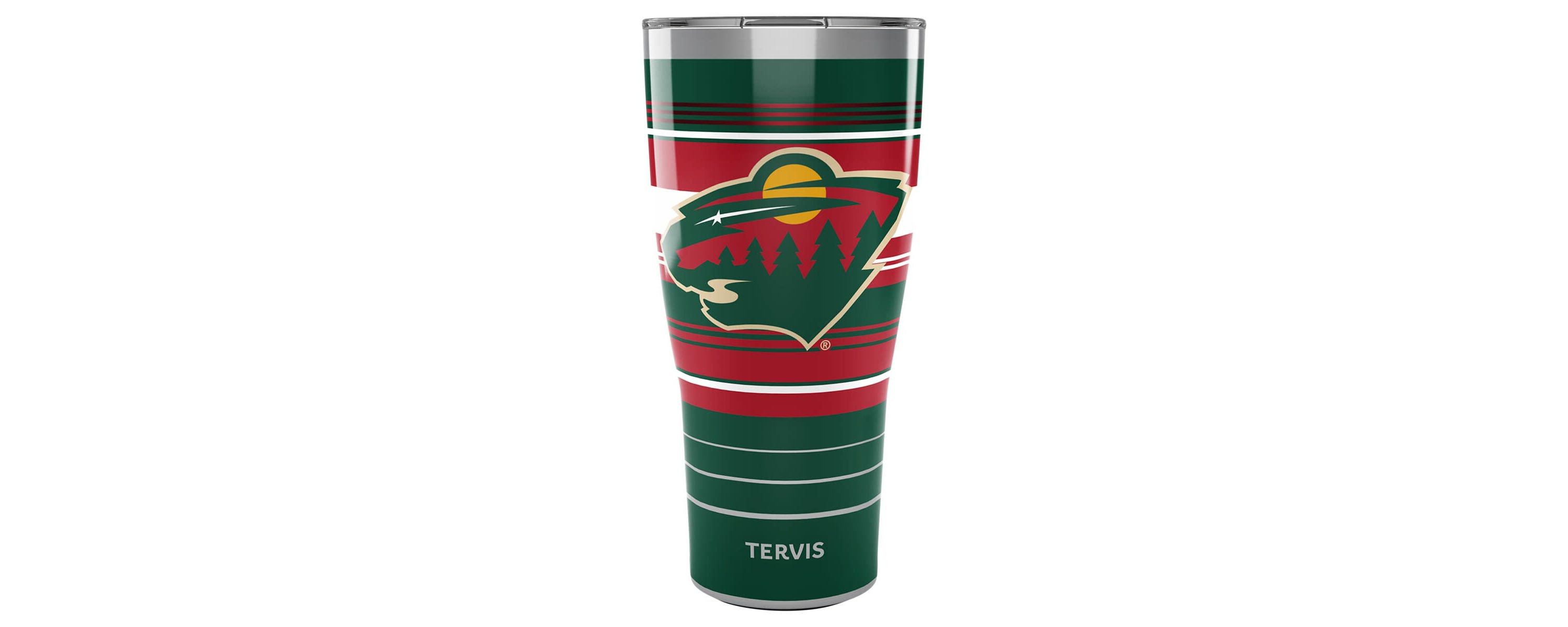NHL Minnesota Wild 30oz. Hype Stripes Stainless Tumbler