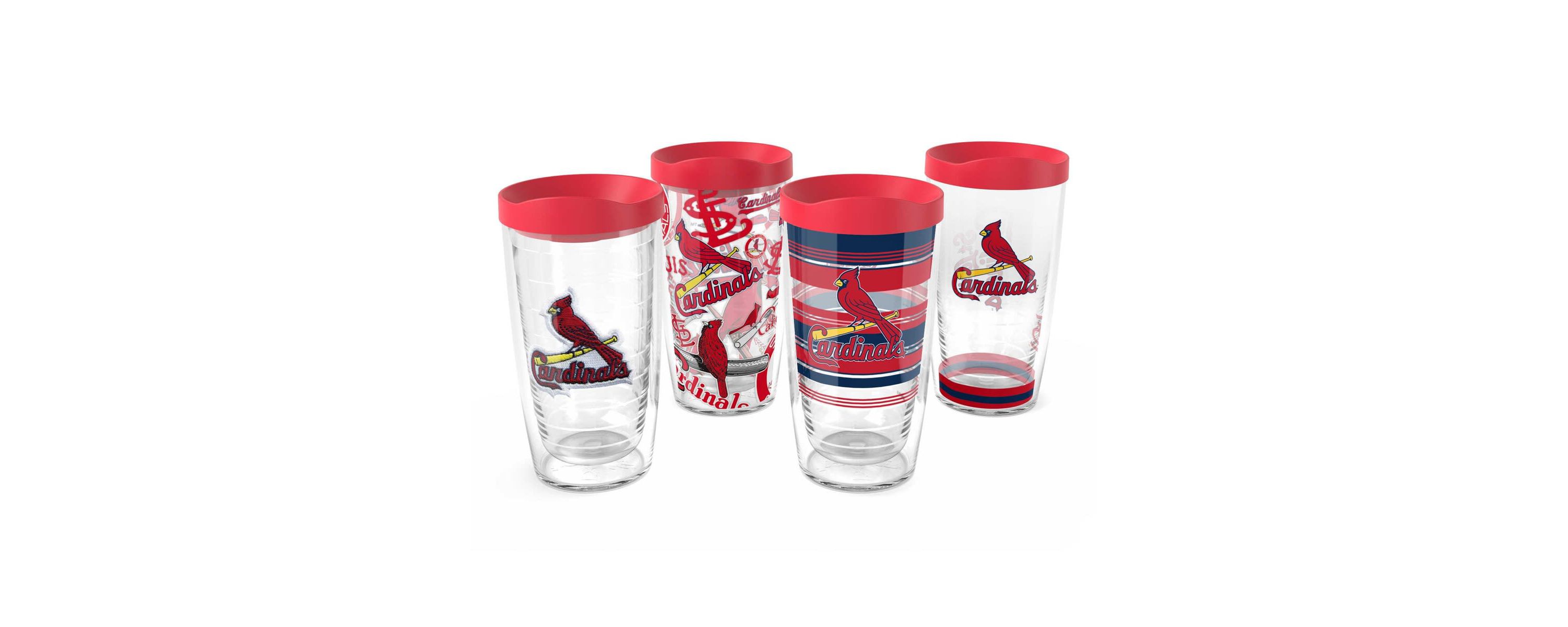 MLB St. Louis Cardinals Four-Pack 16oz. Classic Tumbler Set