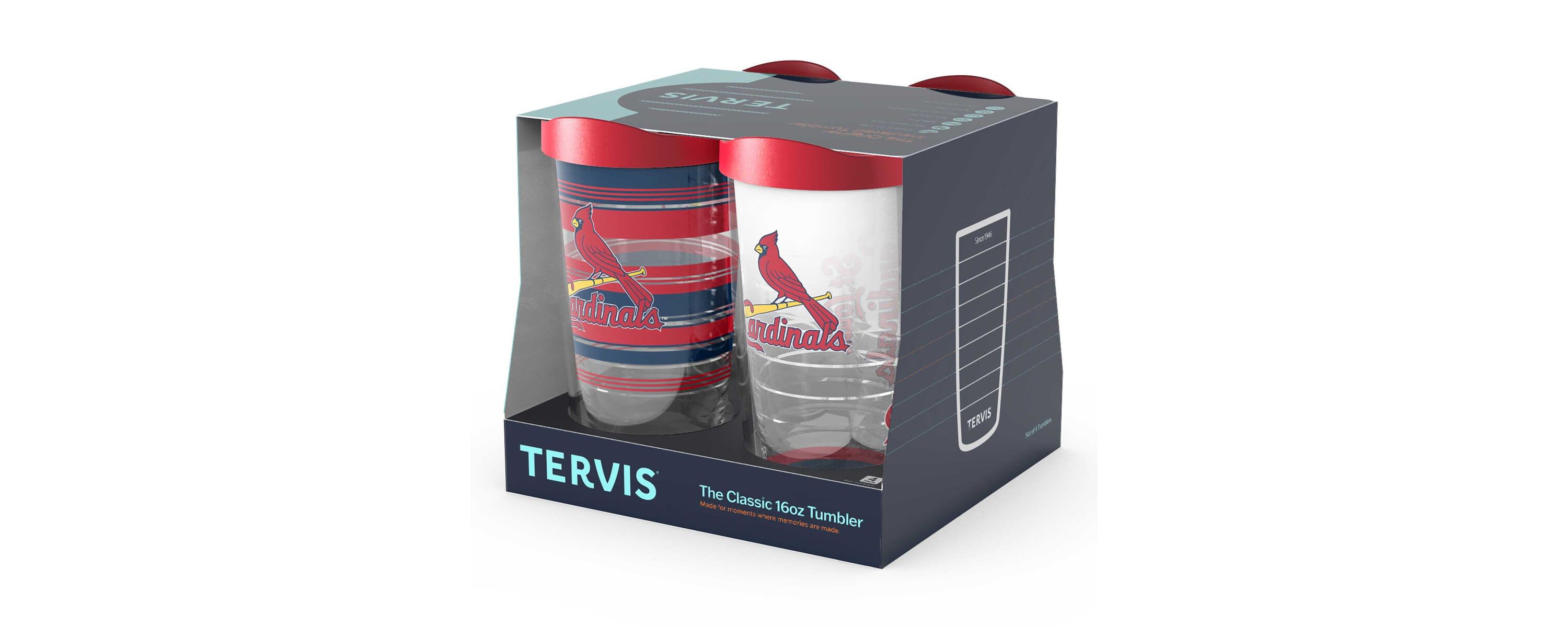 MLB St. Louis Cardinals Four-Pack 16oz. Classic Tumbler Set