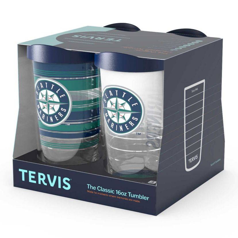 MLB Seattle Mariners Four-Pack 16oz. Classic Tumbler Set