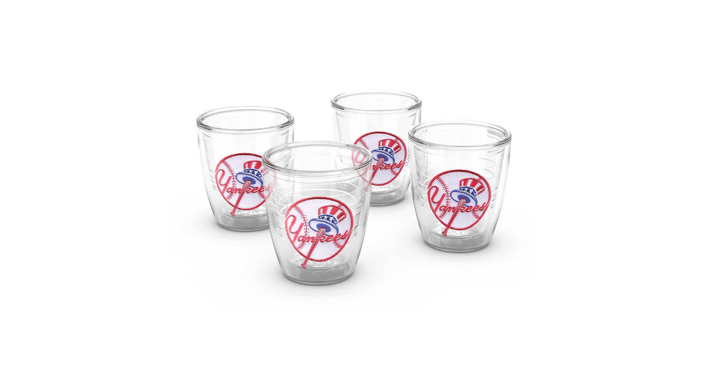 MLB New York Yankees Four-Pack 12oz. Emblem Tumbler Set