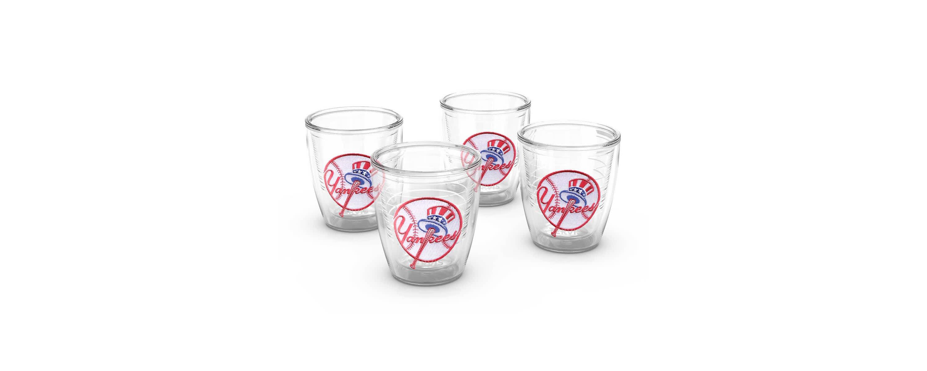 MLB New York Yankees Four-Pack 12oz. Emblem Tumbler Set