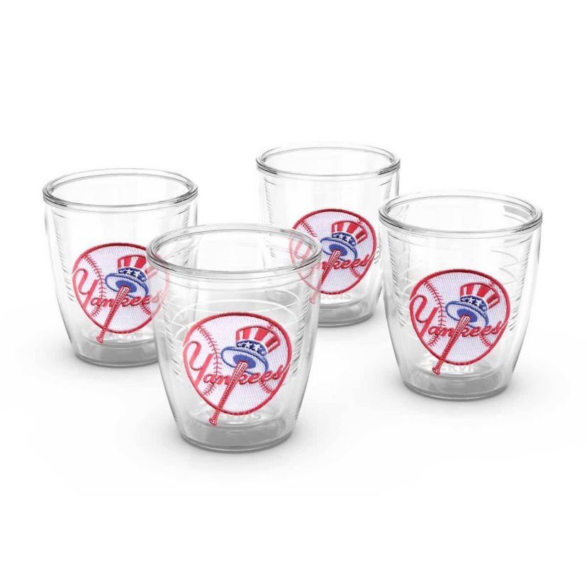 MLB New York Yankees Four-Pack 12oz. Emblem Tumbler Set
