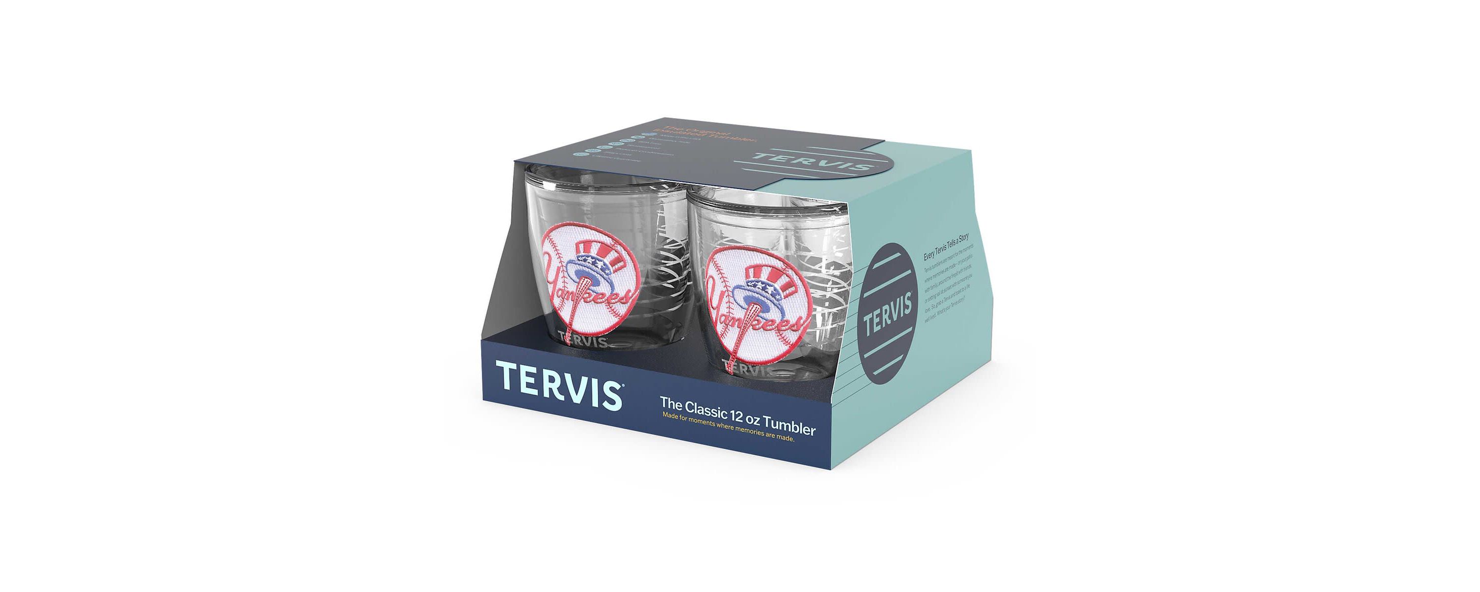 MLB New York Yankees Four-Pack 12oz. Emblem Tumbler Set