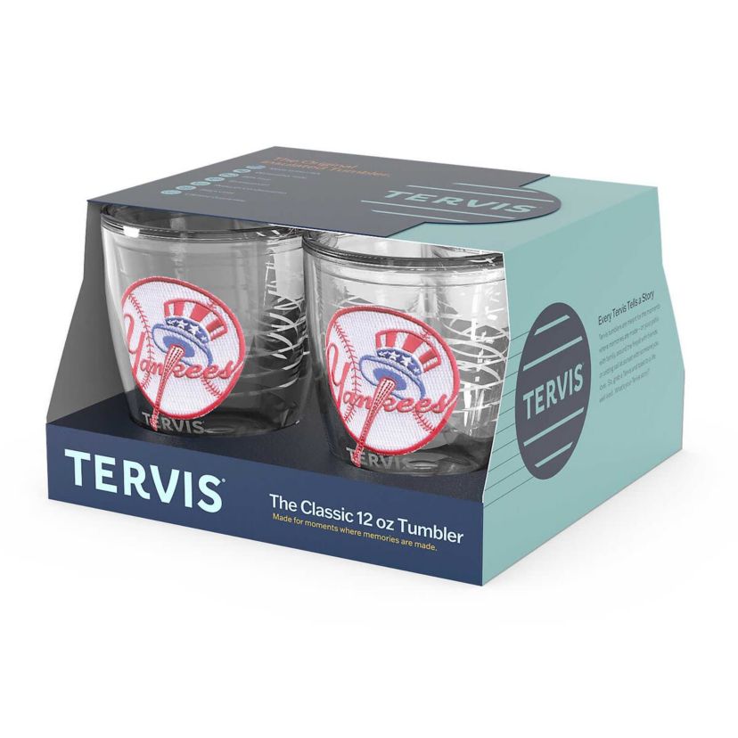 MLB New York Yankees Four-Pack 12oz. Emblem Tumbler Set