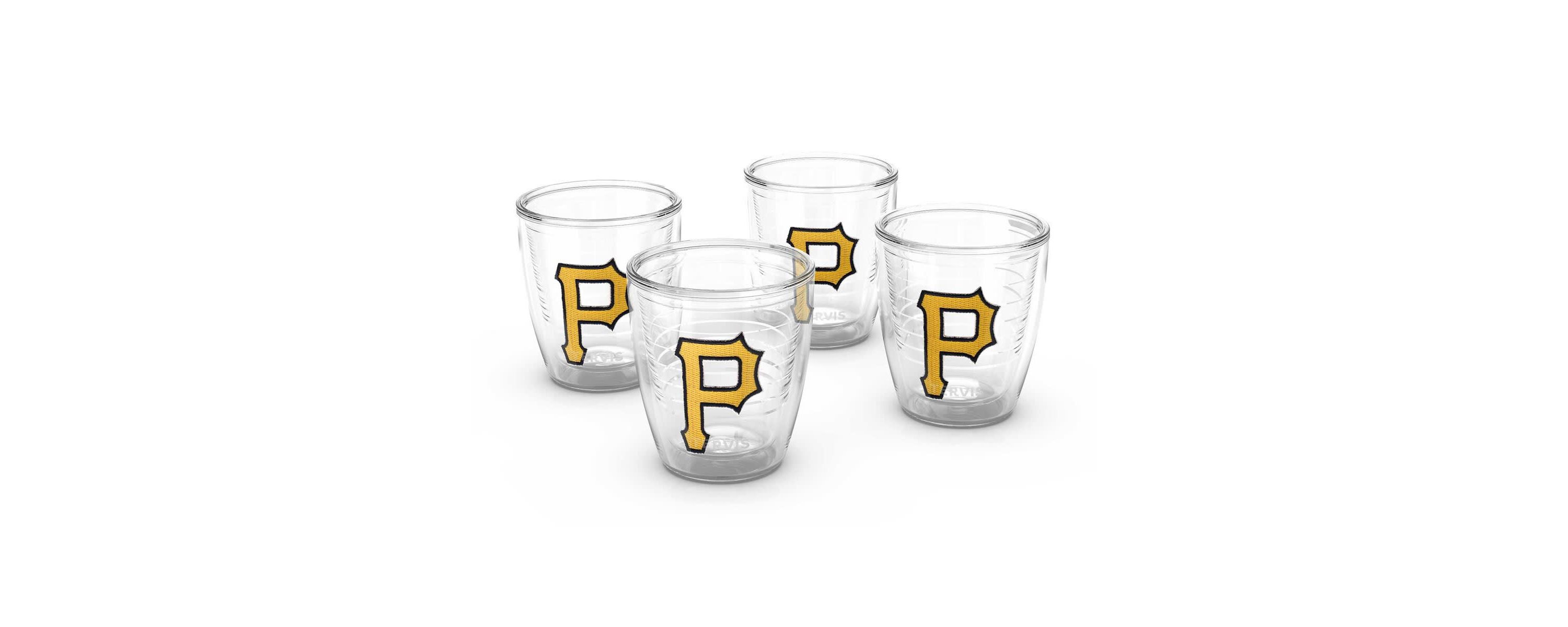 MLB Pittsburgh Pirates Four-Pack 12oz. Emblem Tumbler Set