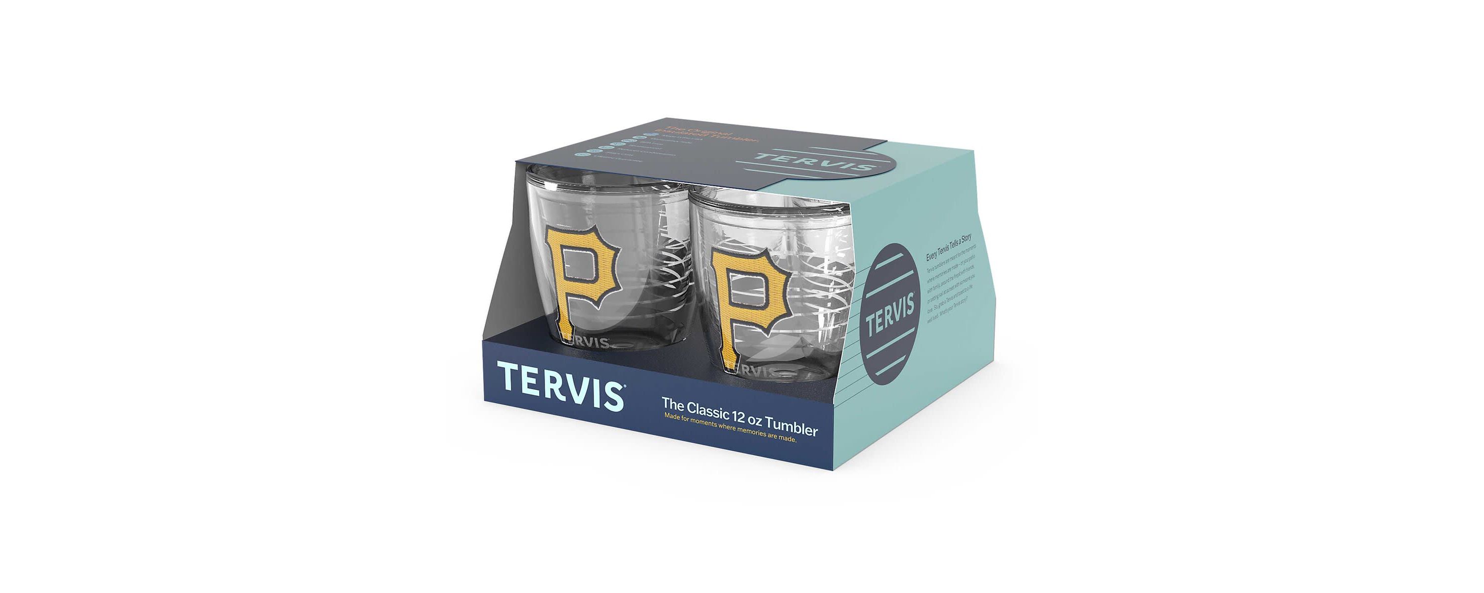 MLB Pittsburgh Pirates Four-Pack 12oz. Emblem Tumbler Set