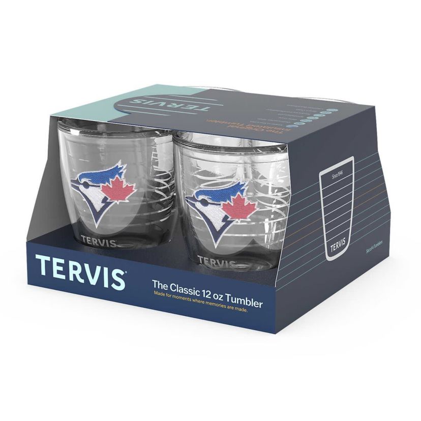 Toronto Blue Jays MLB Toronto Jays Four-Pack 12oz. Emblem Tumbler Set