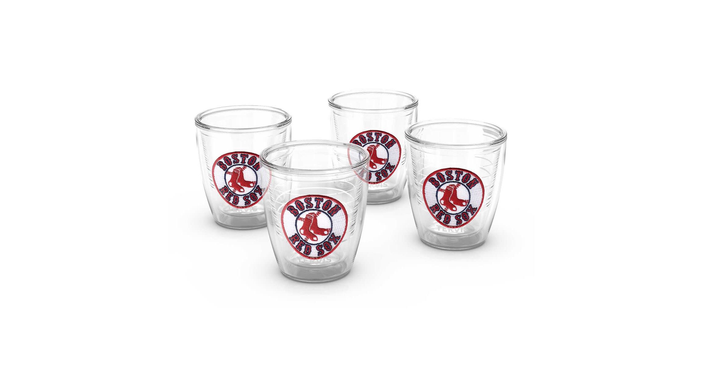 Boston Red Sox MLB Boston Sox Four-Pack 12oz. Emblem Tumbler Set
