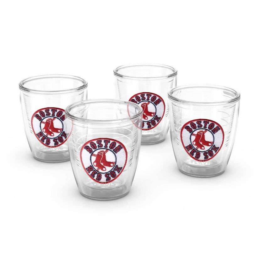 Boston Red Sox MLB Boston Sox Four-Pack 12oz. Emblem Tumbler Set